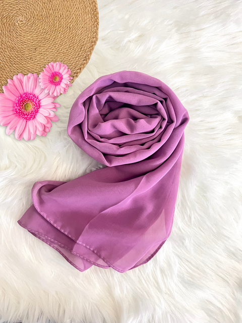 Georgette Hijab-Purple