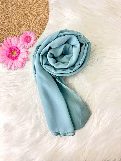 Georgette Hijab-Baby Blue