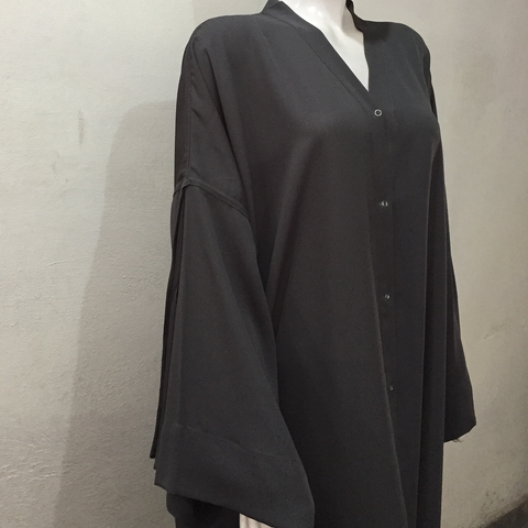 Fajr Gray Abaya – Elegence  Modesty in a Modern Shade